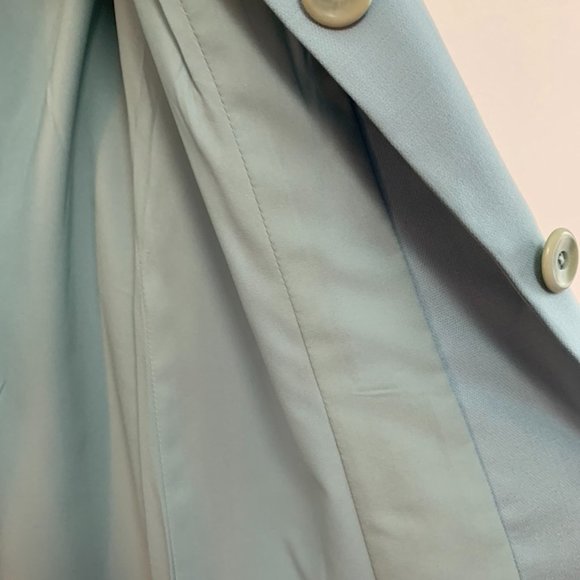 Dana Buchman Robin's-Egg Blue Spring Coat - Picture 10 of 14